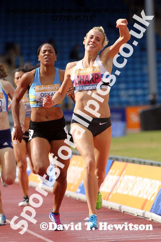 Womens 800 metres, Sainsbury's British Champs, Alexander Stadium, Birmingham. Photo: David T. Hewitson/Sprts for All Pics